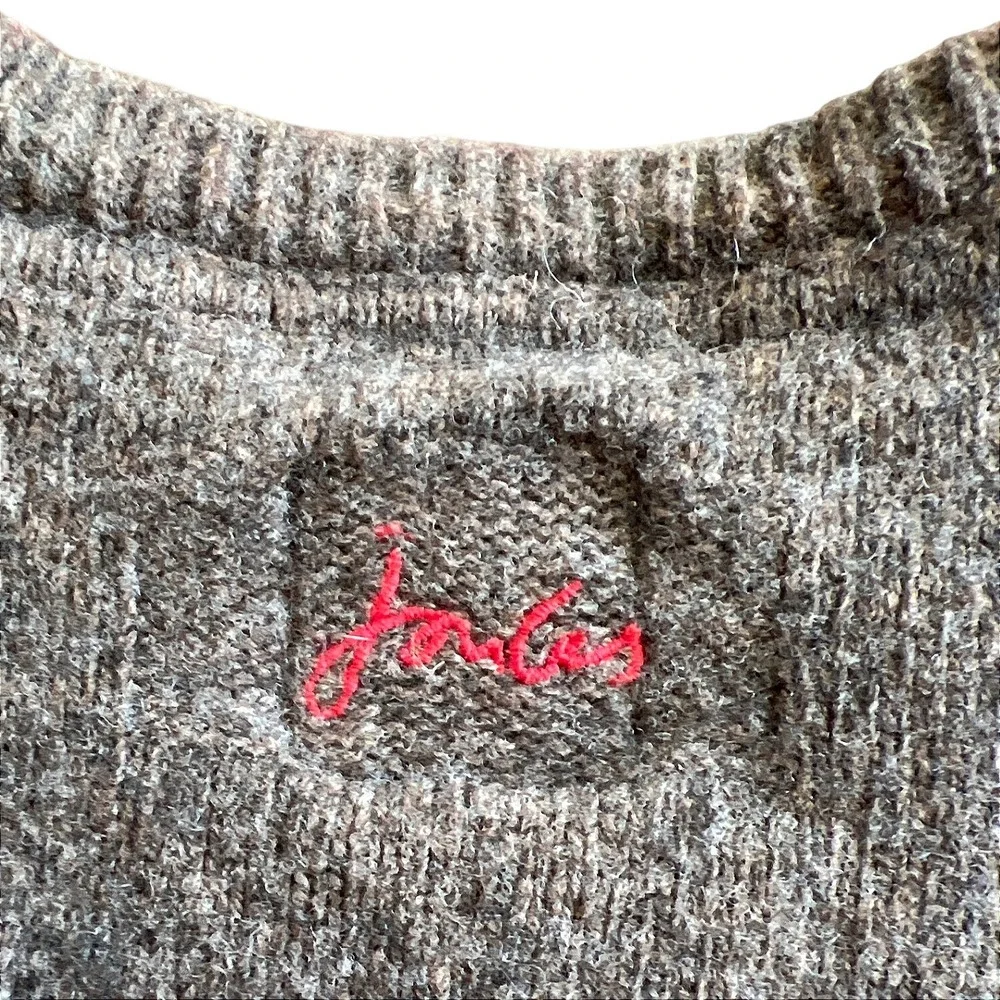 Joules‎ Baby Billy Grey Lamb Sweater 3-6 Months Cotton Wool Blend EUC